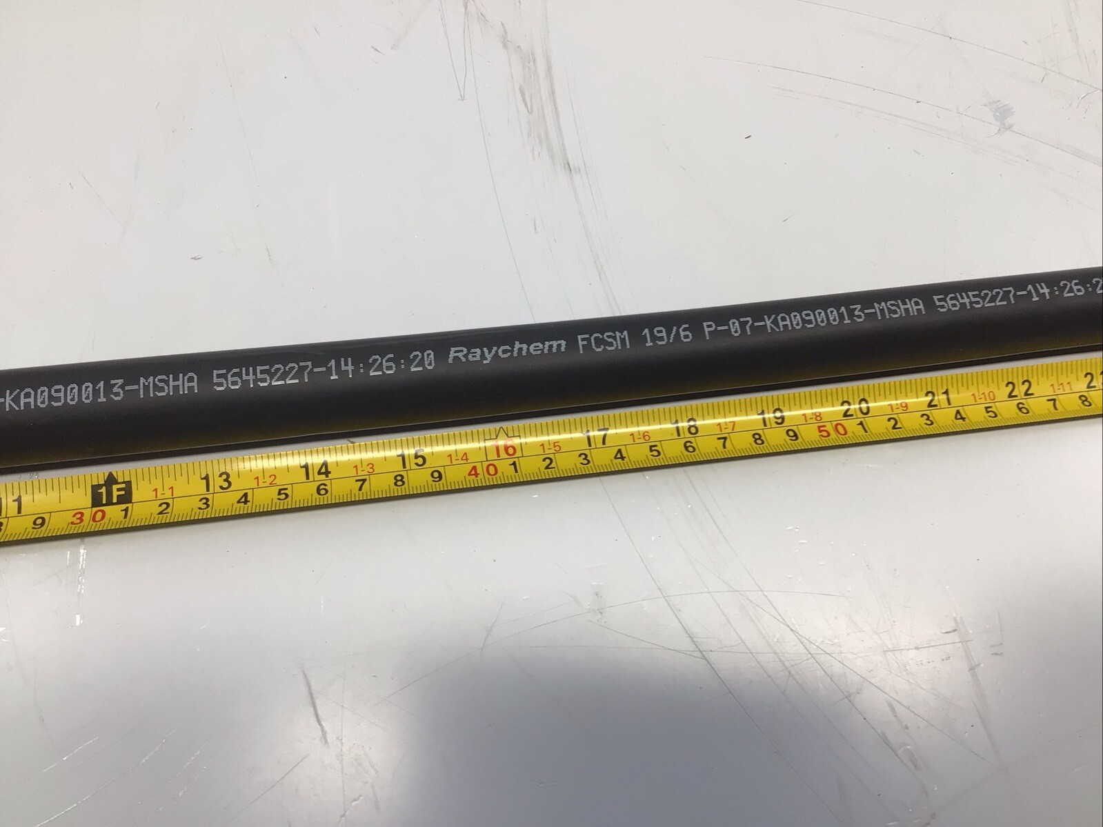Raychem Heat Shrink Tubing 19/6 FCSM P-07-KA090013-MSHA 48in Lot Of 3