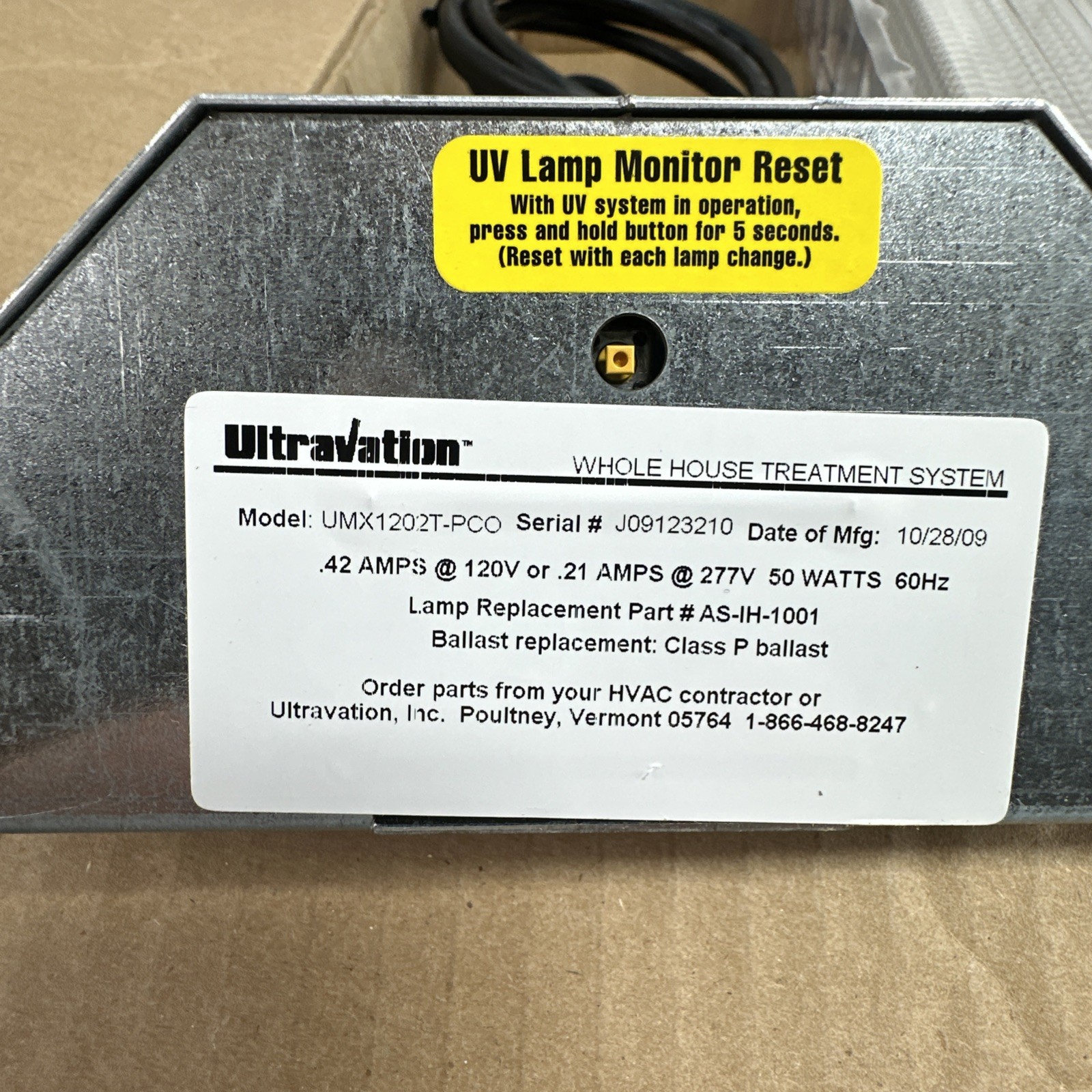 Ultravation UMX1202T-PCO UV Air Purifier HVAC System | UltraMax Gold Extreme