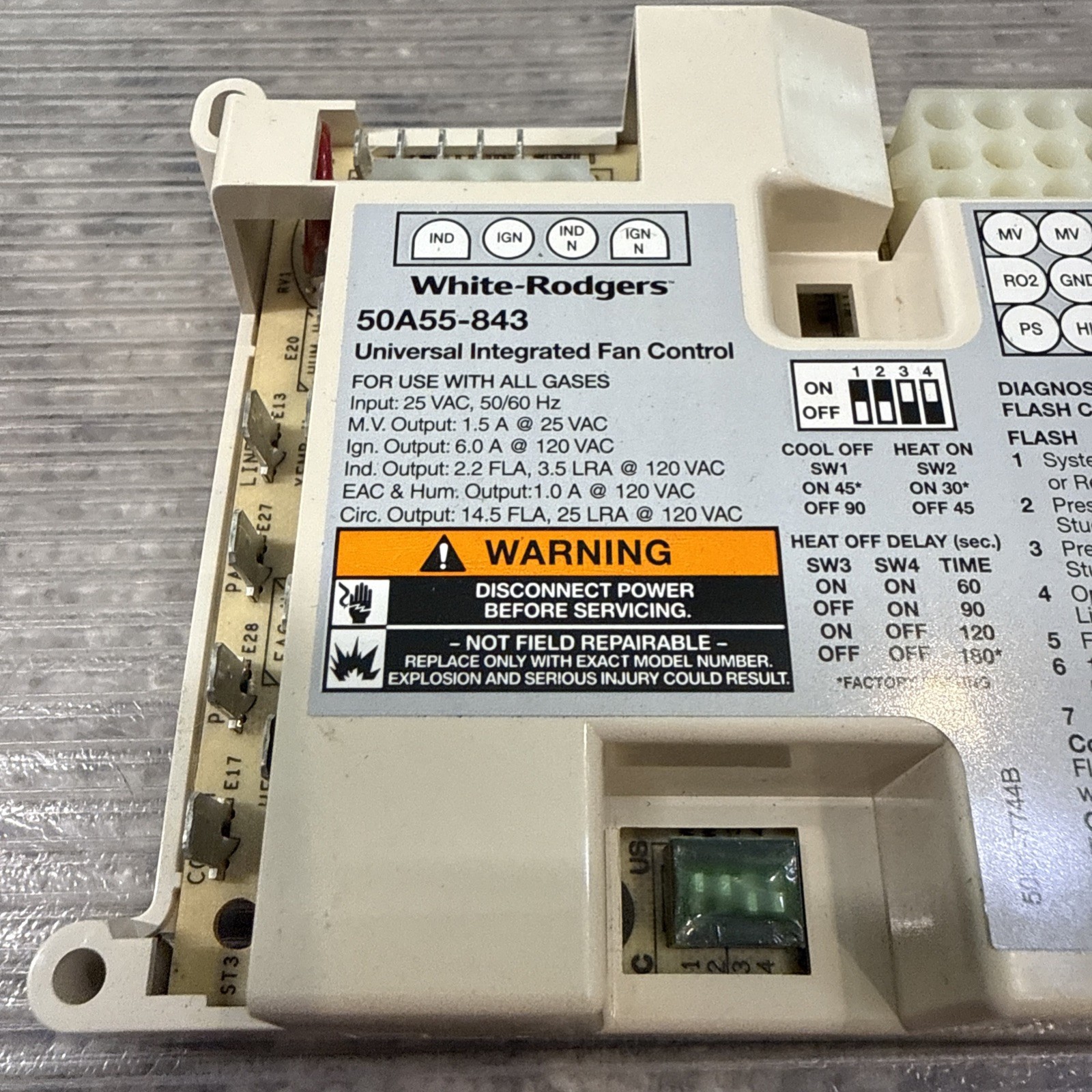 White Rodgers 50A55-843 Universal Integrated Furnace Control