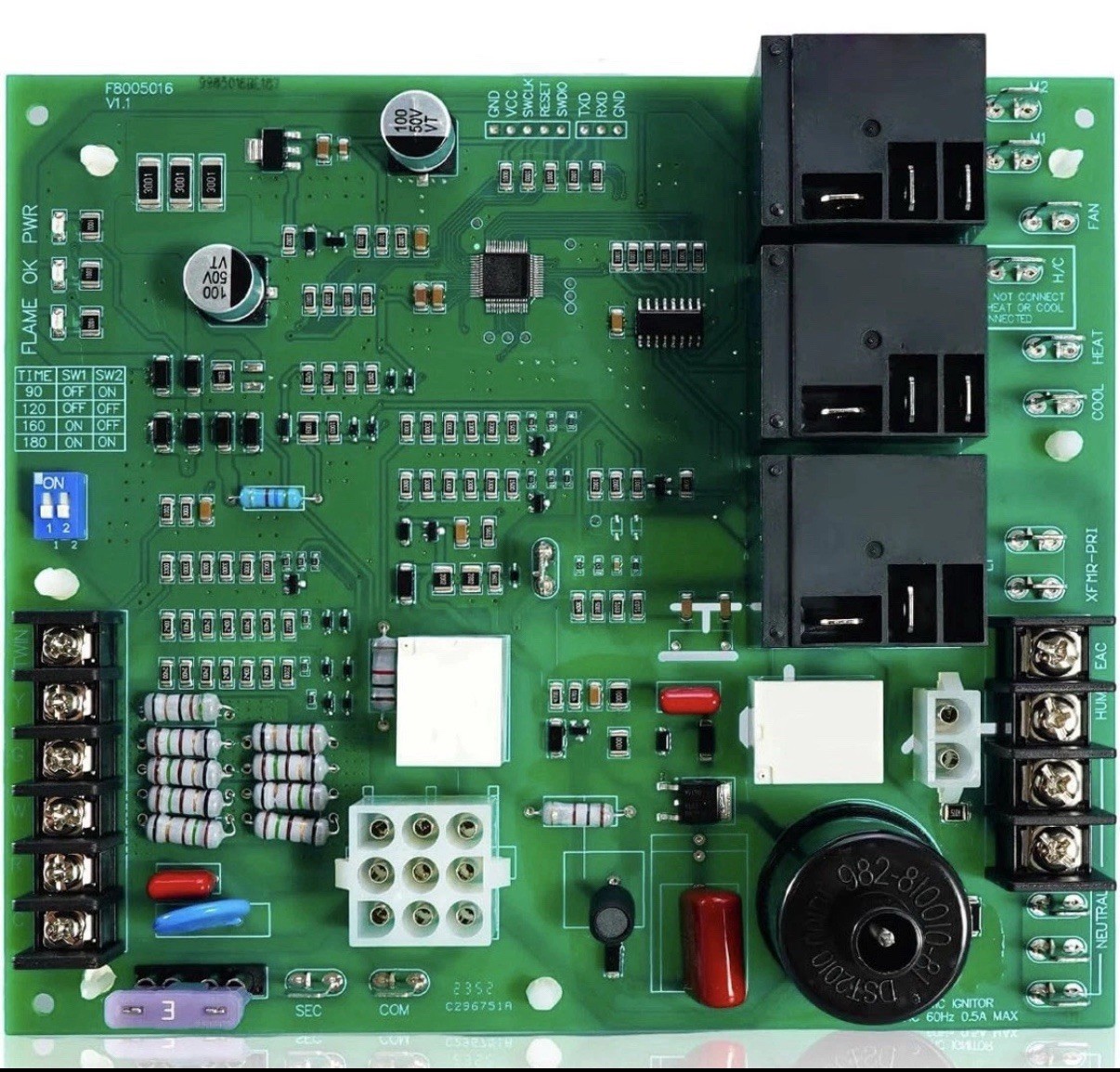 ICM292 Gas Furnace Control Board Rheem Ruud 62-24140-04 / 62-24140-02 / 62-24140