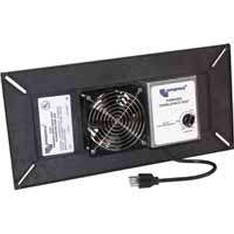 NEW Lomanco PCV1 Powered Crawlspace Vent 9X9X3 BLACK OXIDE 1650 FT 0142919