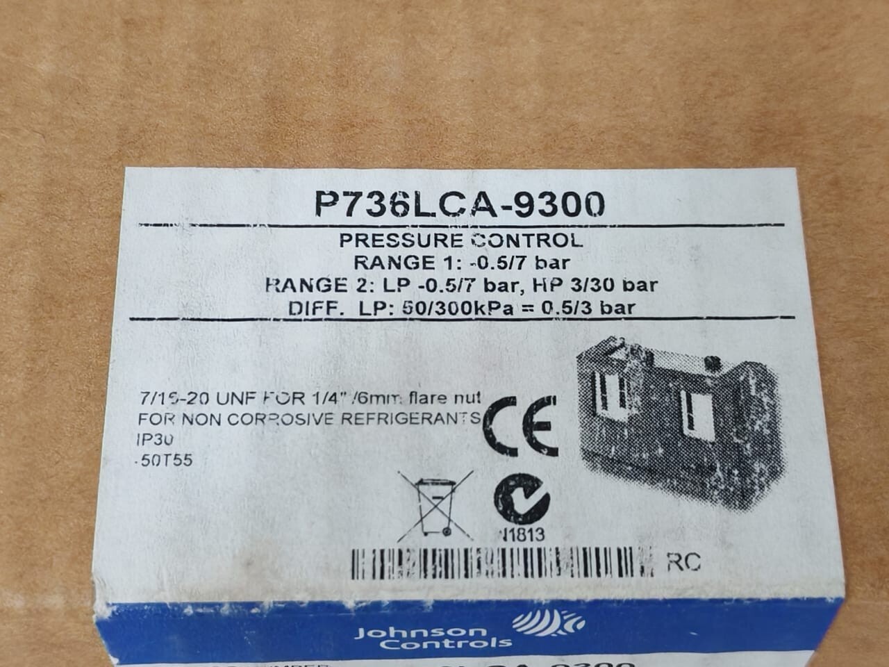 JOHNSON CONTROLS PENN P736LCA-9300 PRESSURE CONTROL 400V