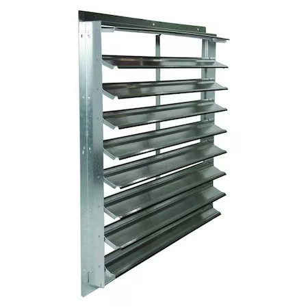 Dayton 2Ftx7 36 In 42″H-W 5.75″L Alu Wall Backdraft Dampr, 39-1/2 In X 39-1/2