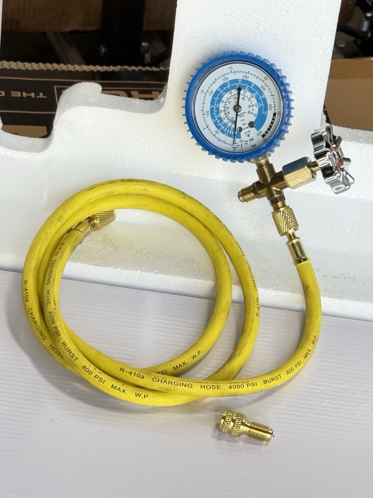 Combo R410a R22 Single Manifold Gauge Kit Testing Charging Air Condition & Hose