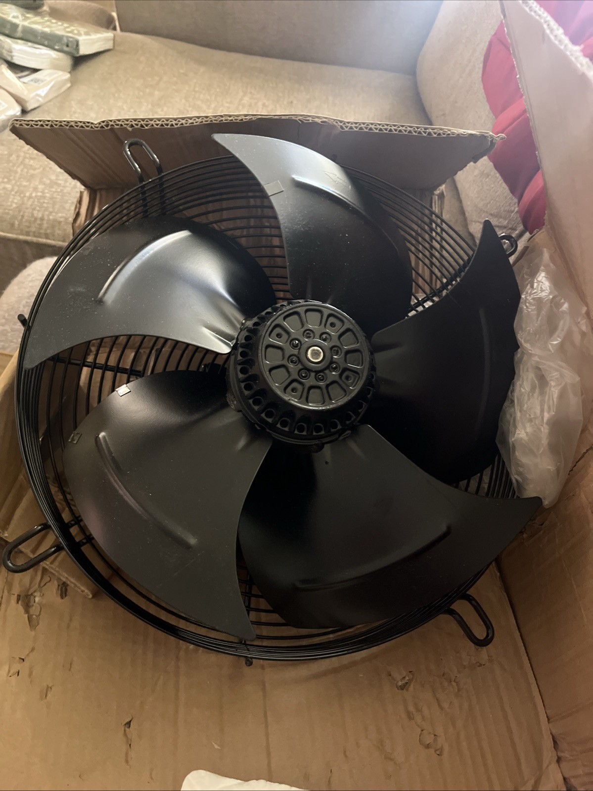 Appli Parts AXF-350 13-3/4 in Axial Fan Motor Guard Mounted Fan Blade 220 V, 1 P