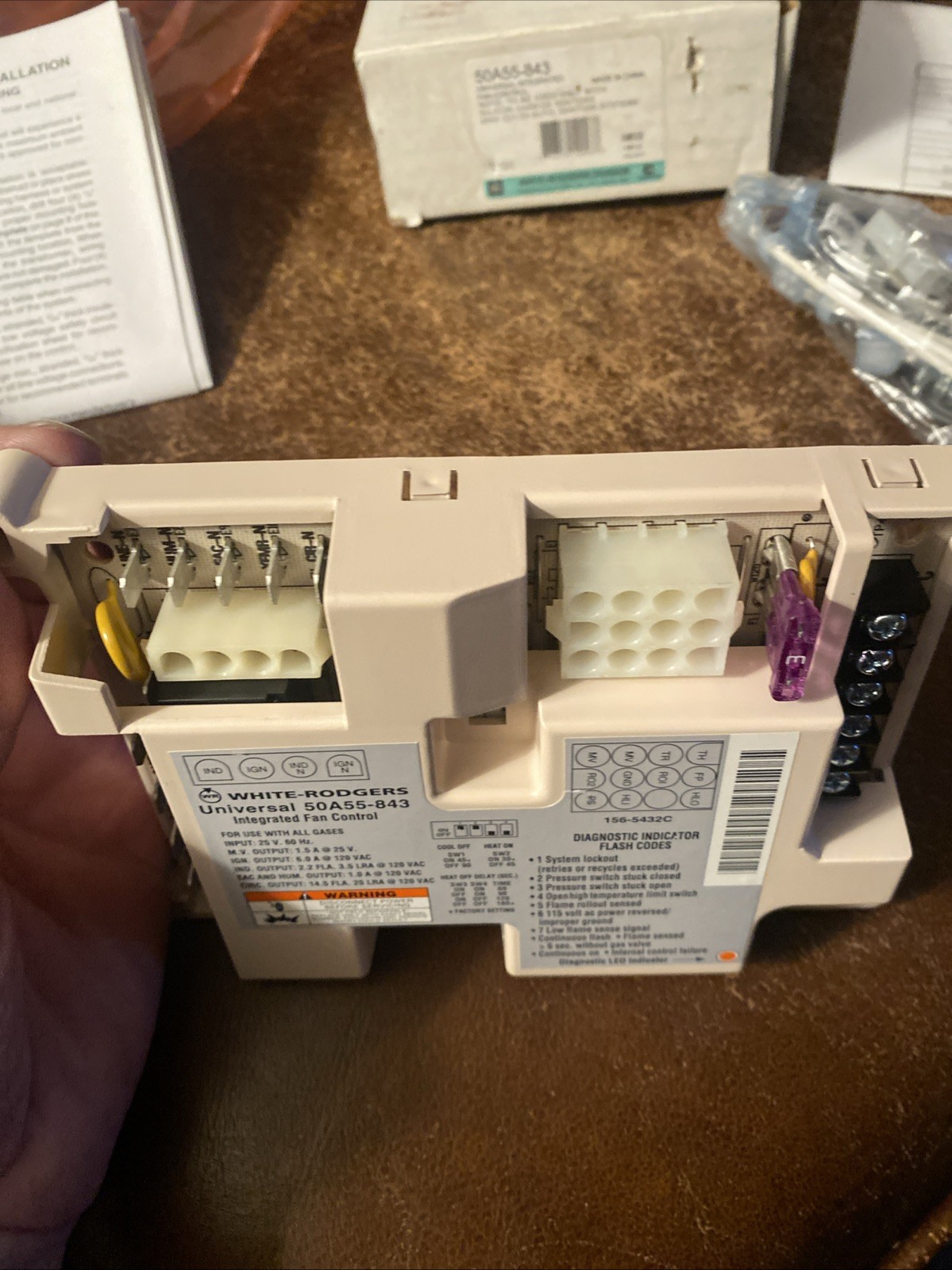 50A55-843 White Rodgers Furnace Ignition Module Control Board New