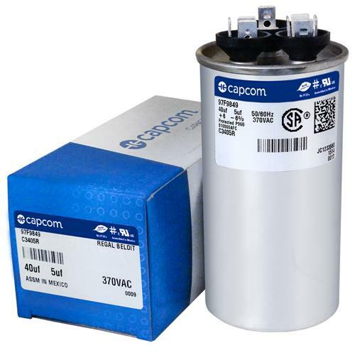 Carrier Replacement 40/5 uf MFD x 370 VAC # 97F9849 Genteq GE Dual Capacitor
