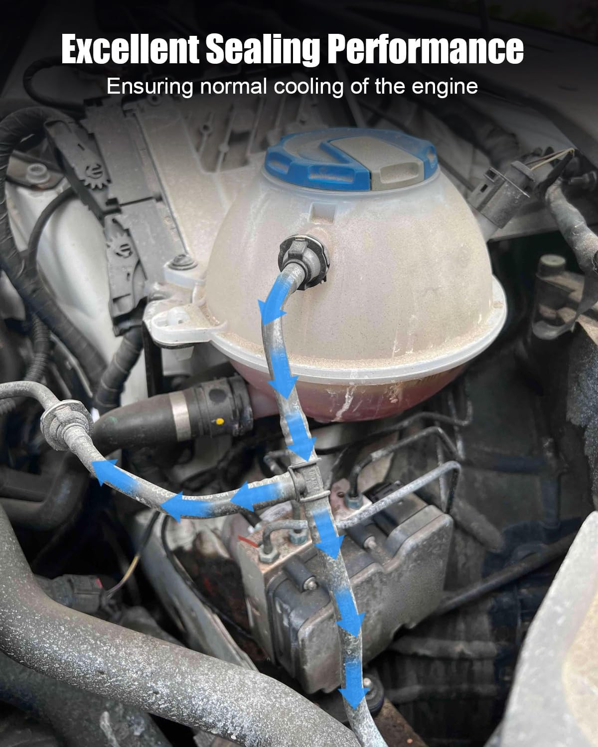 Radiator Coolant Hose Fit for Audi Q5 2016-2024, Cooling System Overflow Hose Re