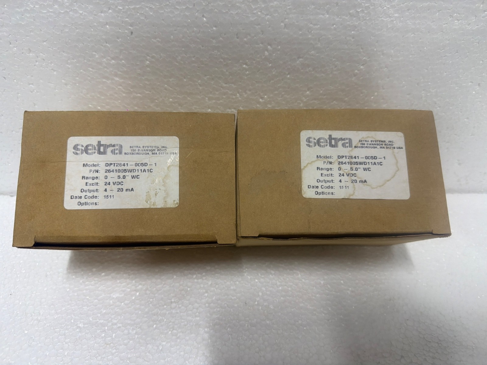 Setra 2641005WD11A1C DPT2641-005D-1 264 Series Differential Pressure Transmitter