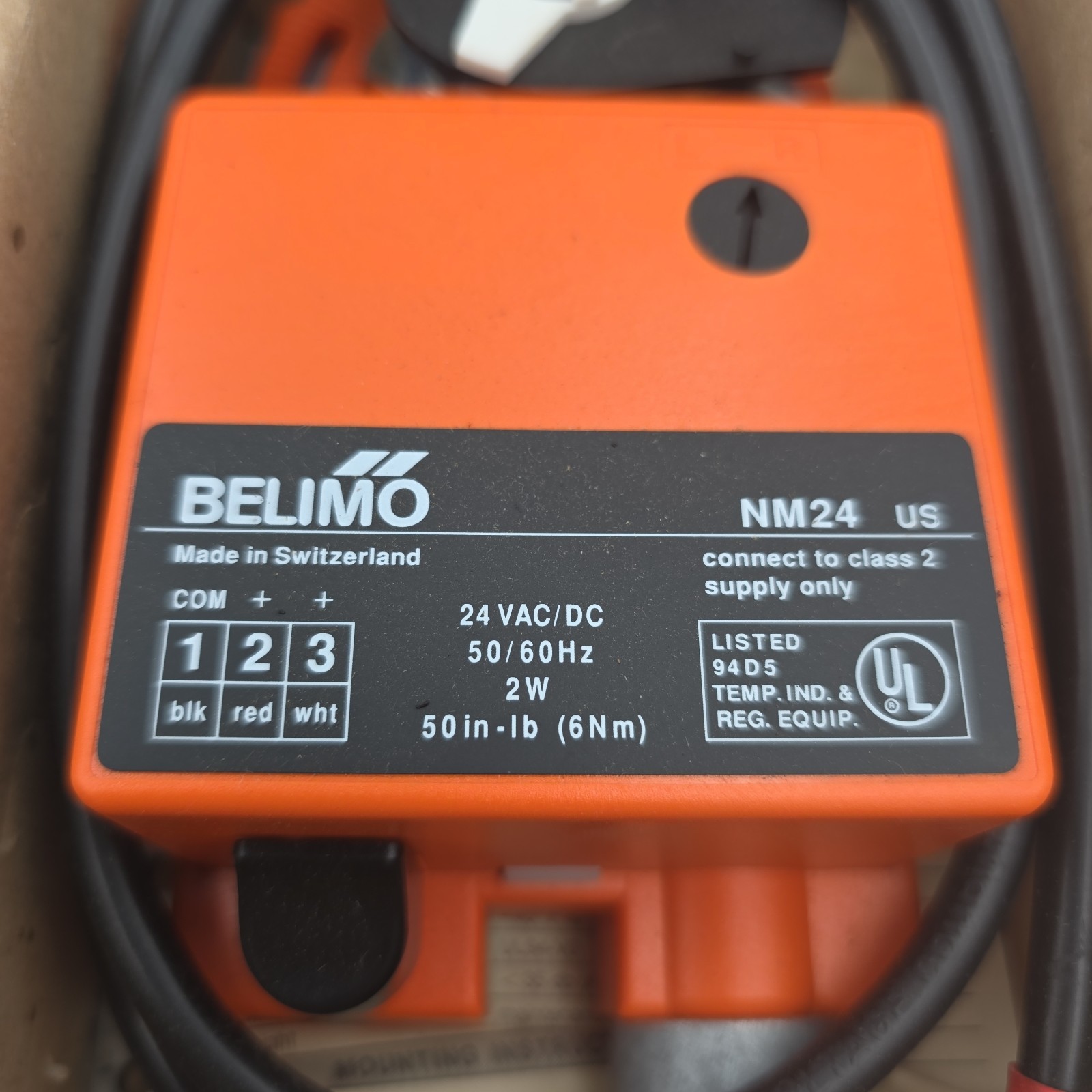 NEW IN BOX – Belimo NM24 US Actuator 24 V AC/DC 50 in-lb (6 Nm) Switzerland
