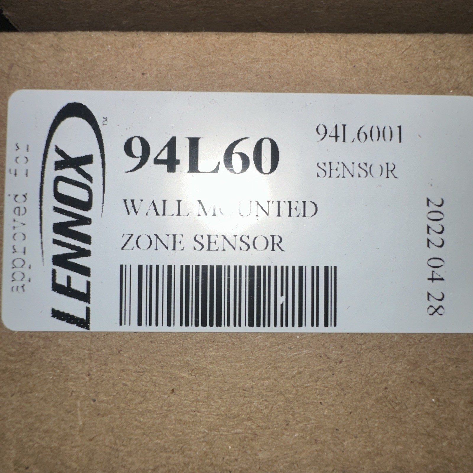 REMOTE TEMPERATURE SENSOR Lennox 94L60 Wall-Mounted Zone Sensor for HVAC Control