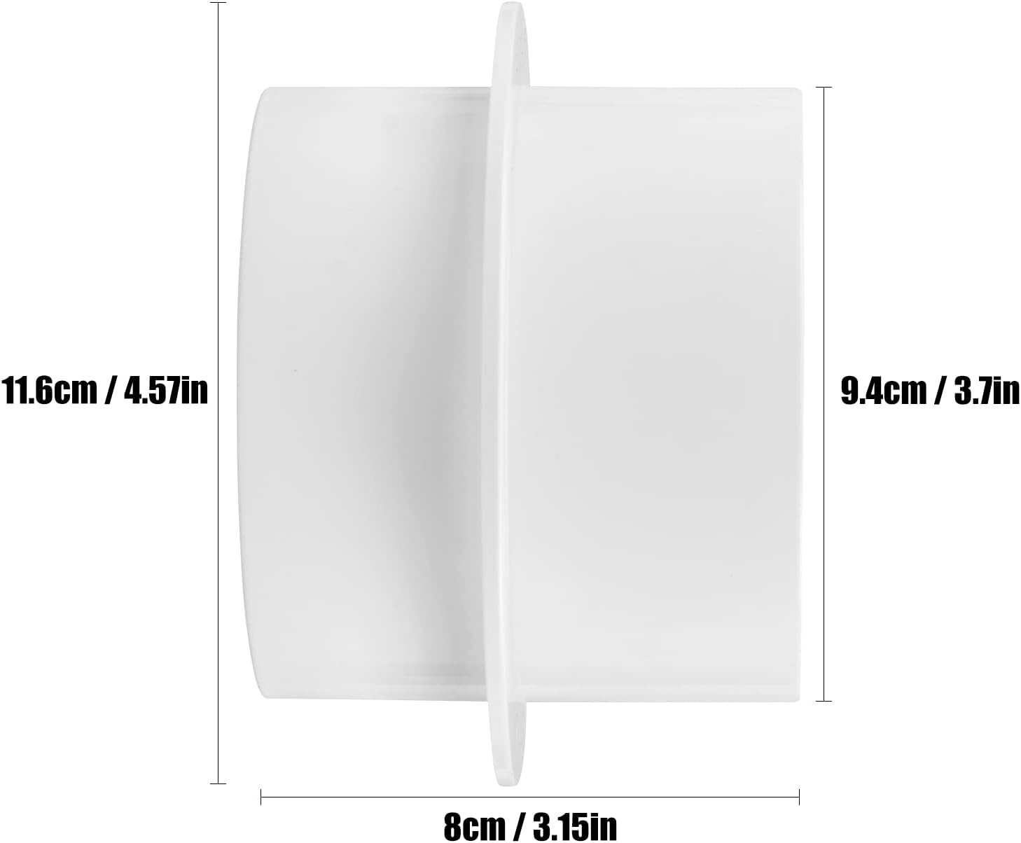 Inline Extractor Fan Vent Shutter 4 Inch Back Draught Damper Leak-Proof
