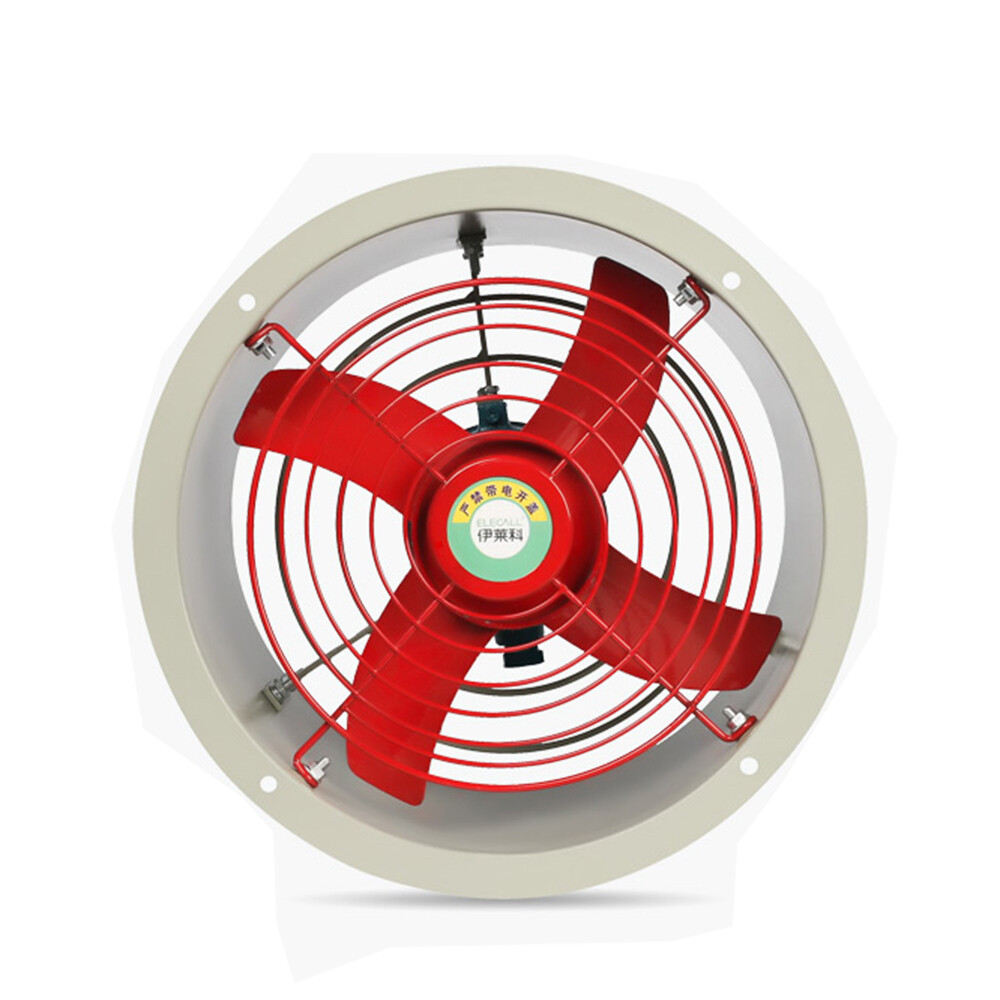 12″ Explosion-Proof Axial Fan Cylinder Pipe Fan 110V Warehouse Exhaust Fan 180W
