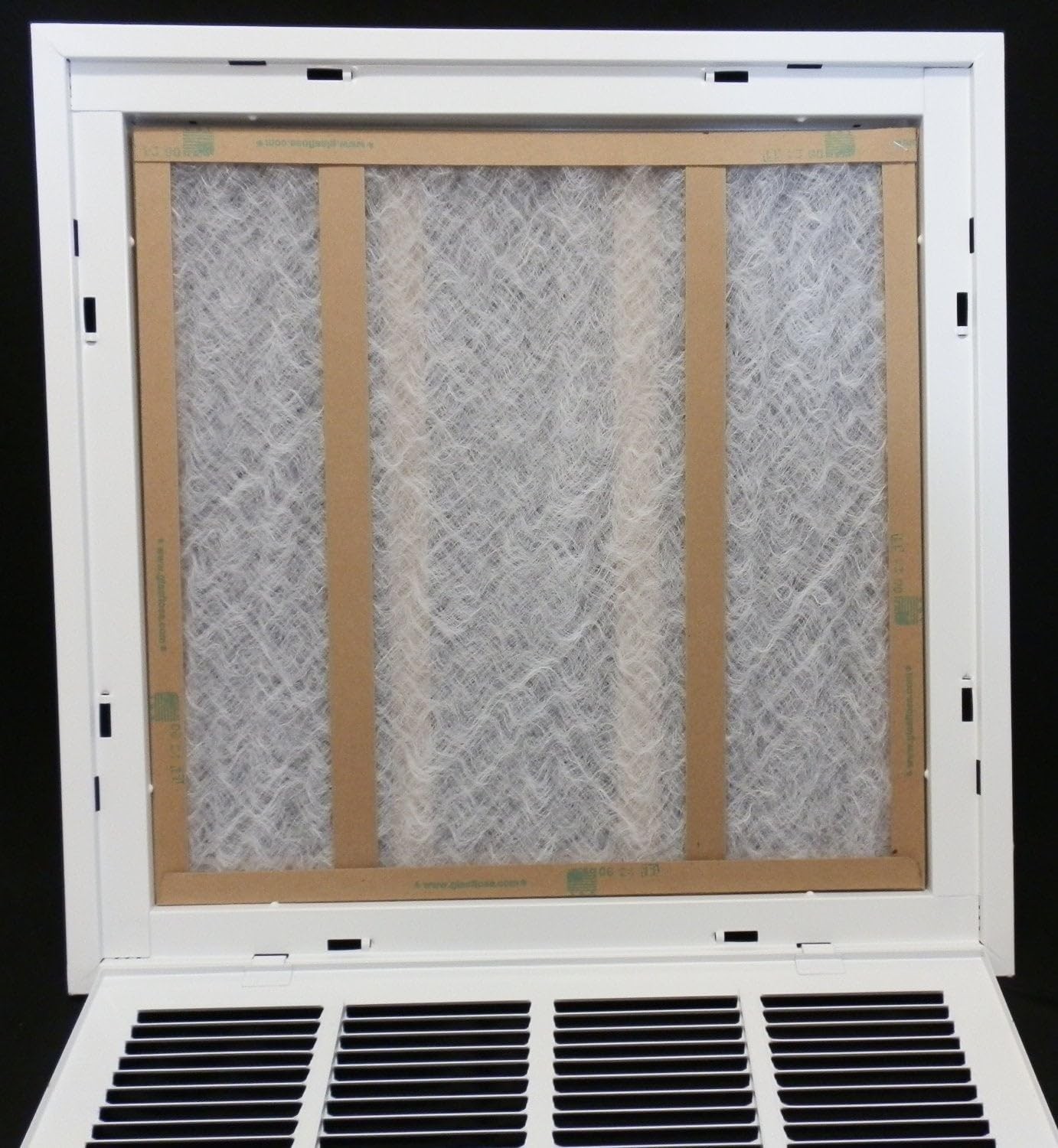 HVAC Premium 32 x 6 Duct Opening Steel Return Air Filter Grille, for 1-inch…