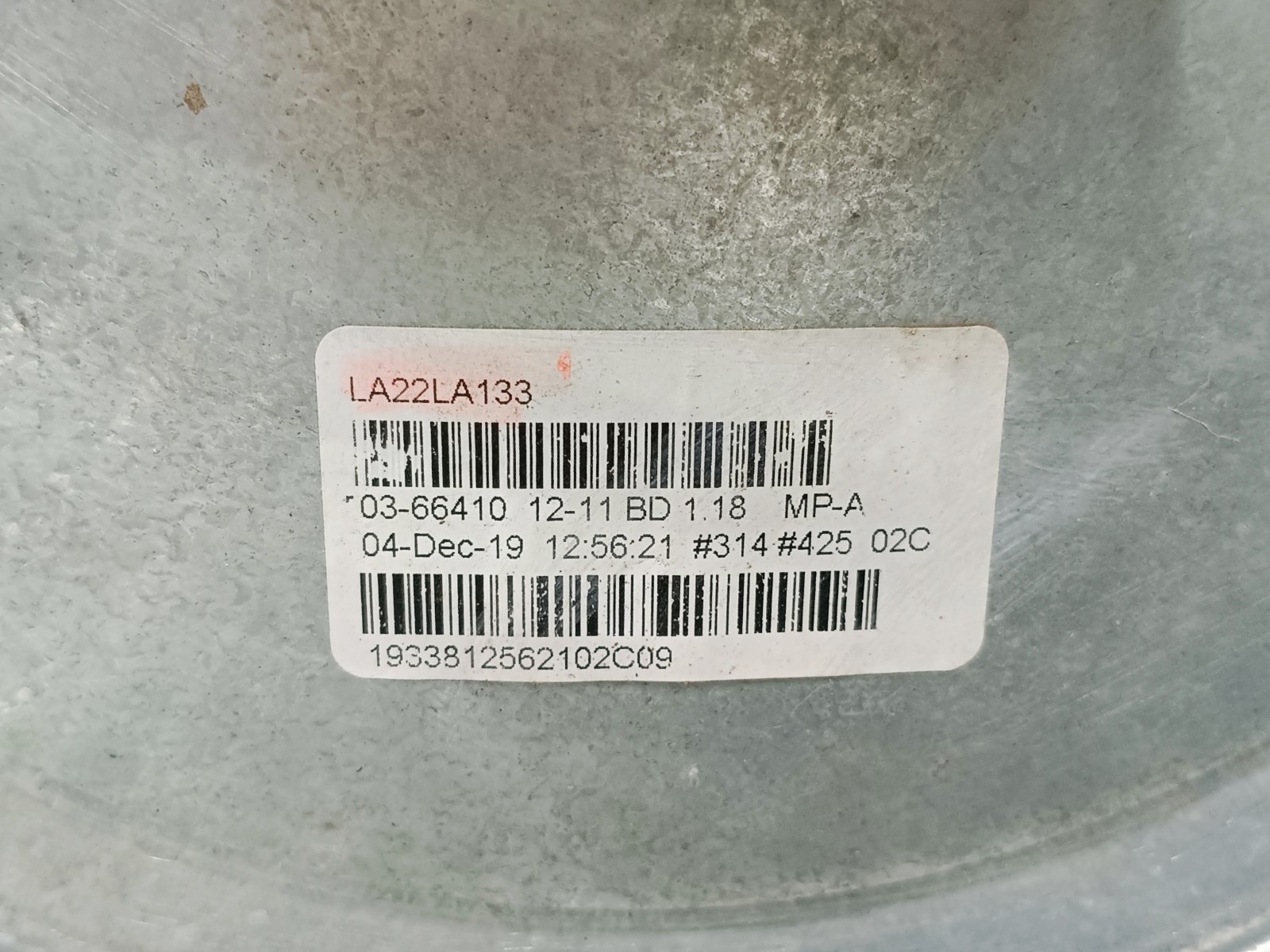 NEW Carrier LA22LA133 Blower Wheel 12×11 5/8″ Bore 39LD08 HVAC Squirrel Cage