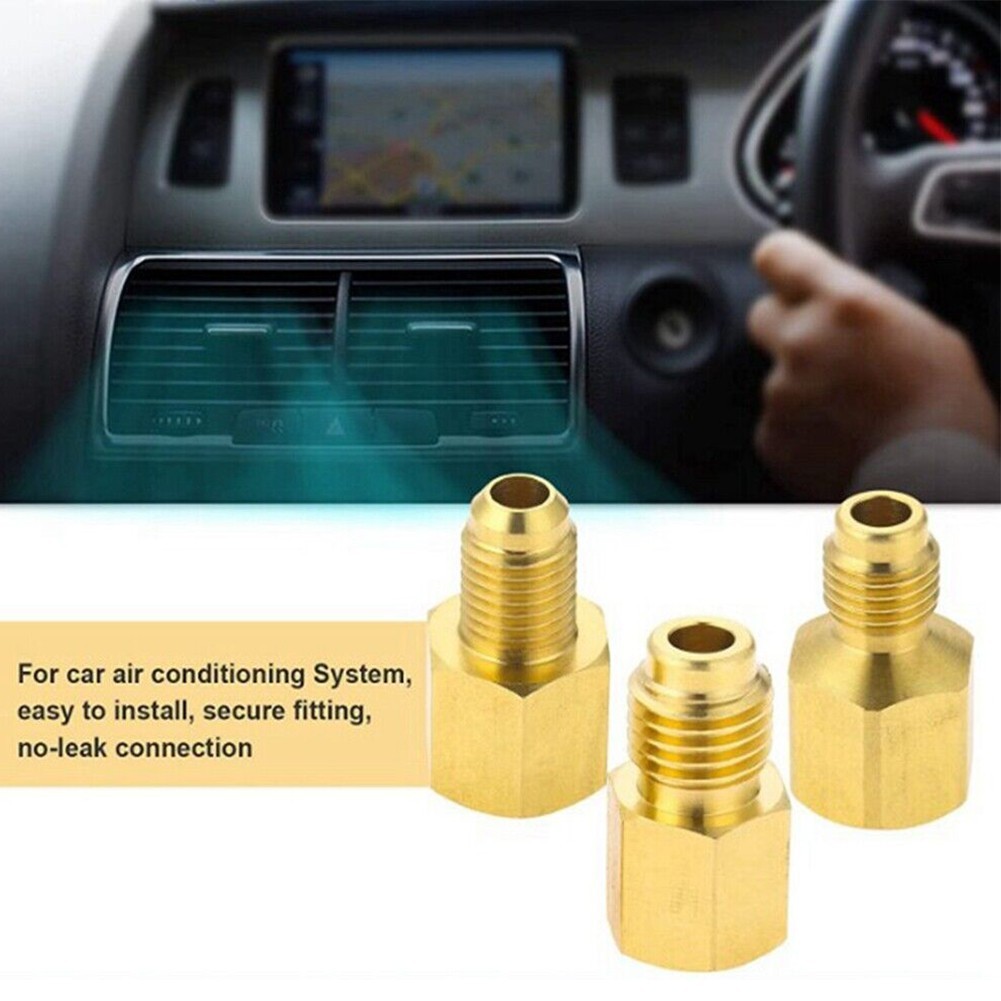 3pcs Vacuum Pump Adapter For R134a R12 R22 R410a Hvac Service High Quality