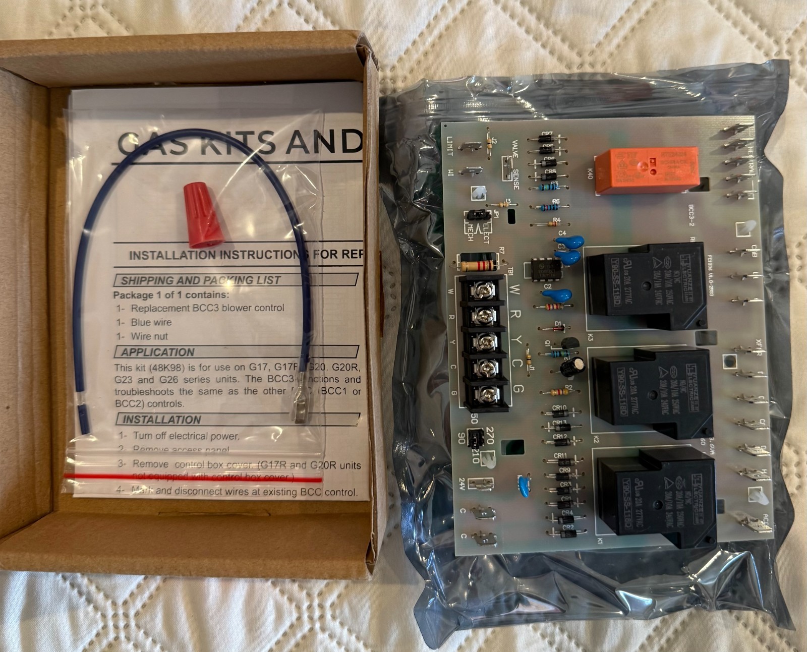 Lennox 48K98 Upgrade Furnace Control Circuit Board for Lennox OEM BCC3, 65K29/LB