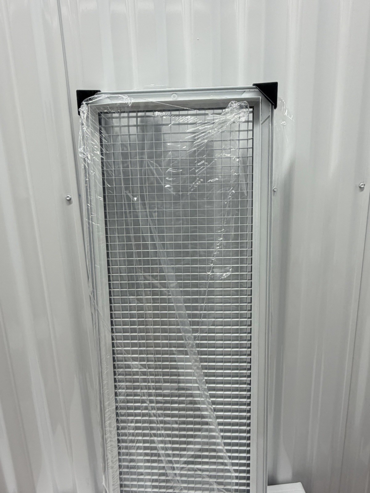 Aluminum Eggcrate Return Air Grille, 10×30 Duct Opening, High Air Flow, White