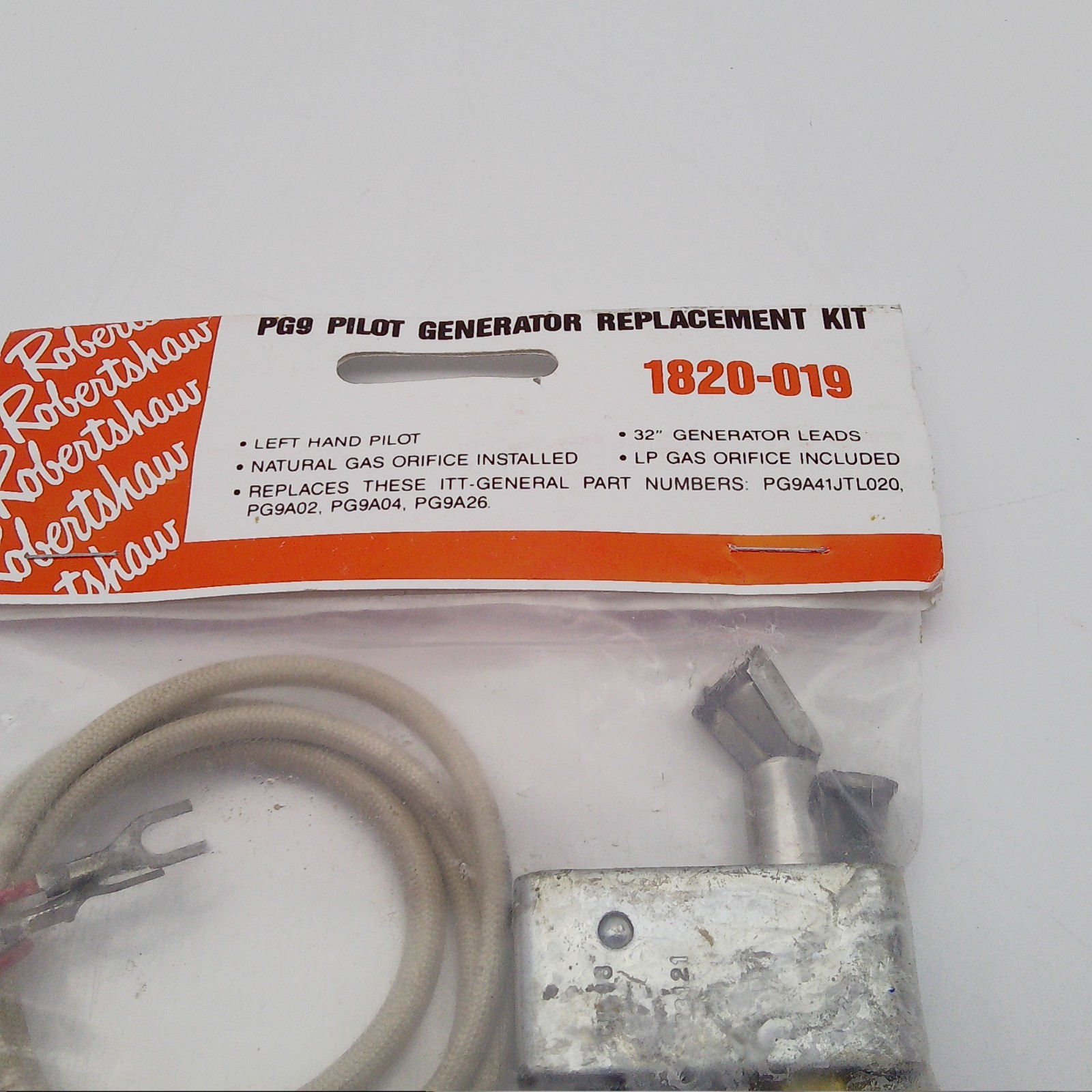 Robertshaw 1820-019 PG9 Left-Hand Pilot Uni-Kit for Furnace & Heater