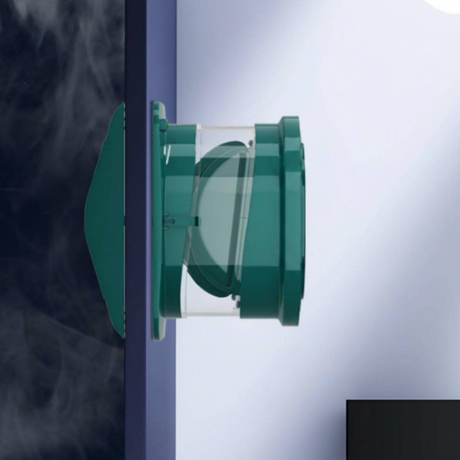 Range Hood Damper Odor Blocking Smoke Vent Damper Transparent Visible Design