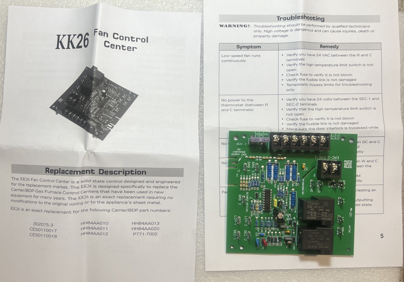 New Carrier ICM271 Fan Blower Circuit Control Board SPCB-1 PCB500-3A A1