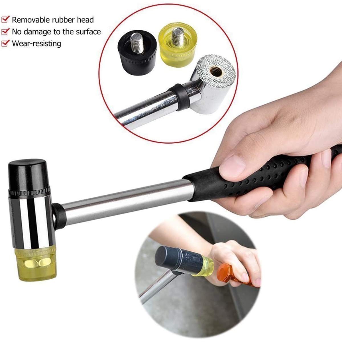 Paintless Dent Repair Tools Kit 12PCS Aluminum Dent Hammer with Knock Down Tool