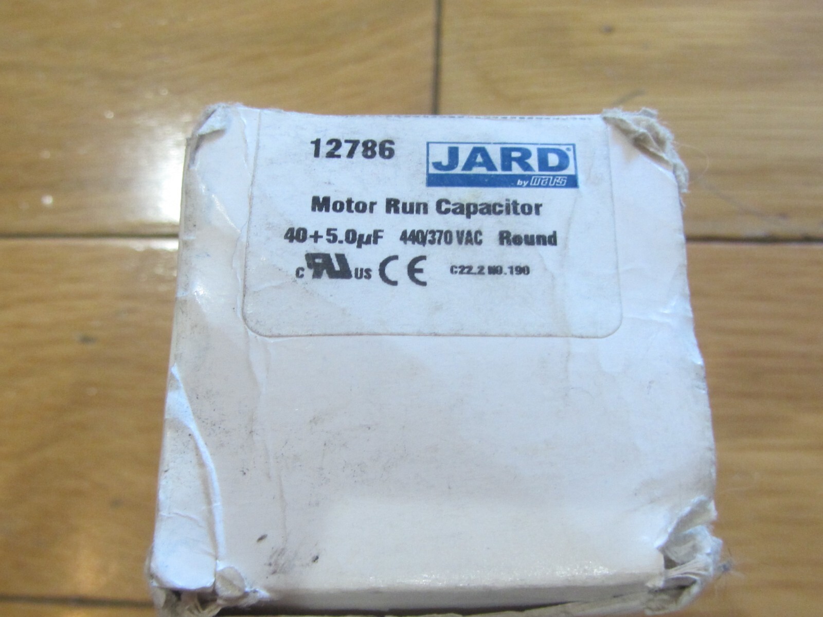 MARS/JARD 12786 40 + 5 uf MFD 370 440 VAC Round Dual Capacitor-MINT IN BOX-COOL!