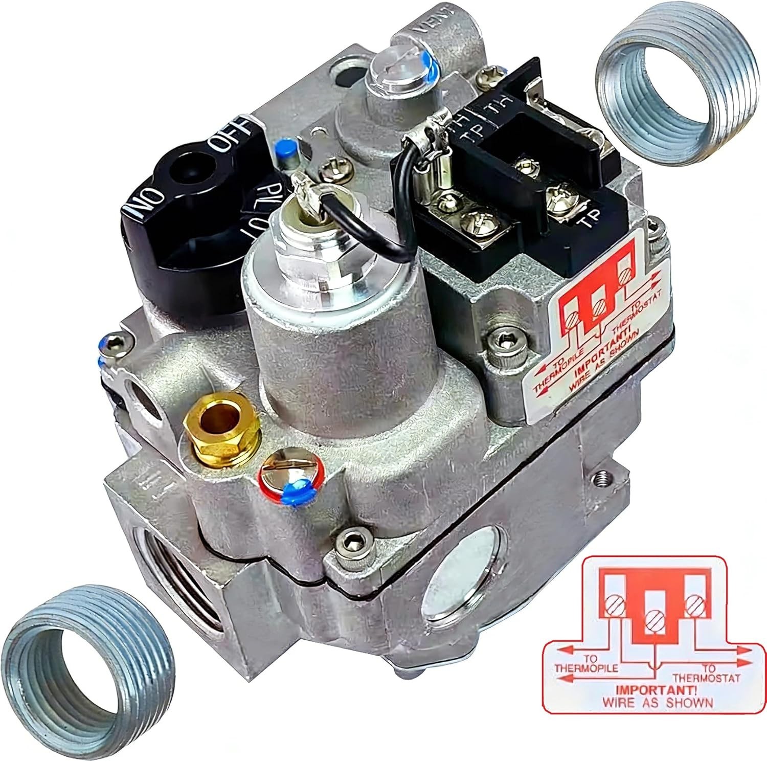 Fits For Robertshaw 700-506 Combination Gas Valve For 250-750 Millivolt Systems