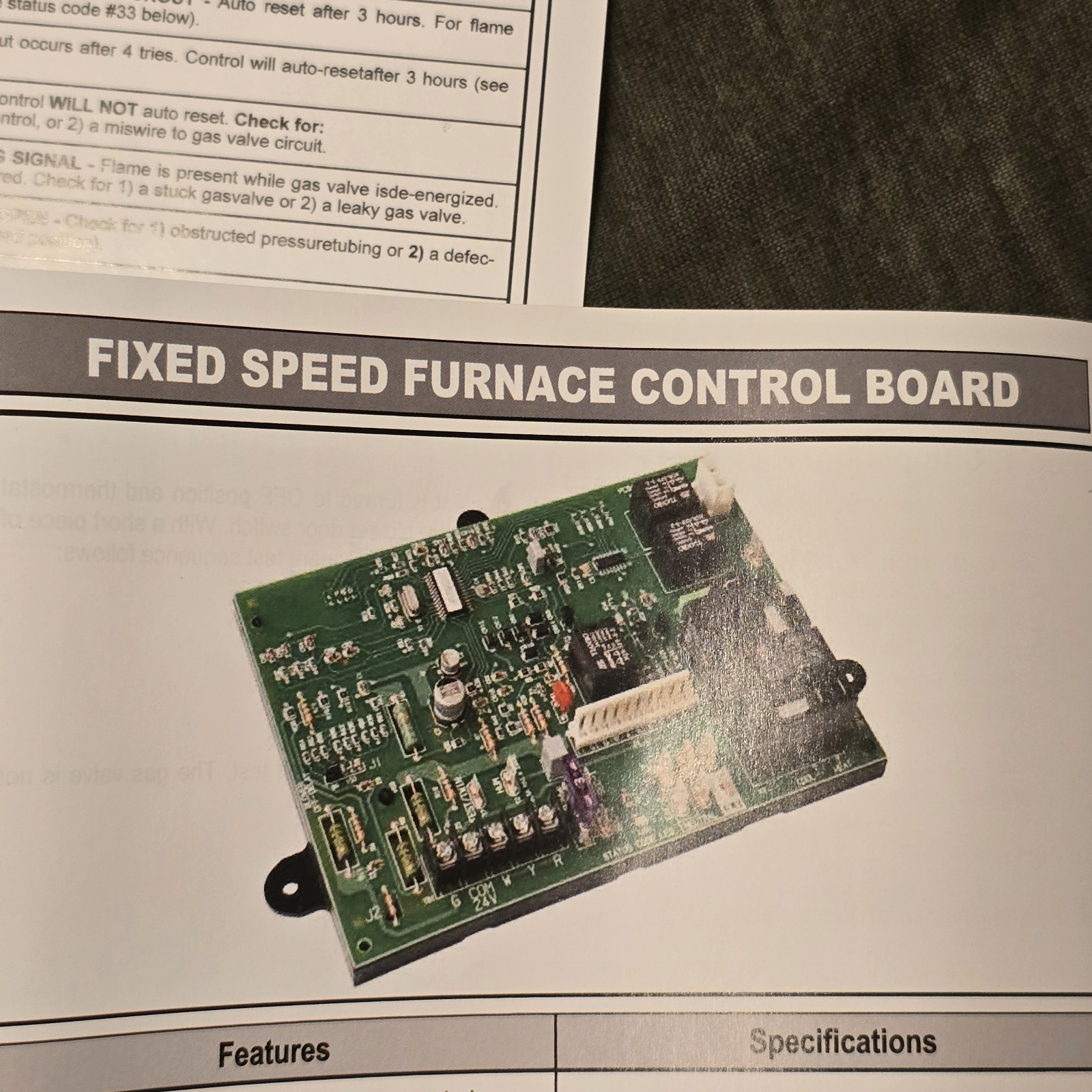 Carrier Icm Icm282a Furnace Control Circuit Board P305