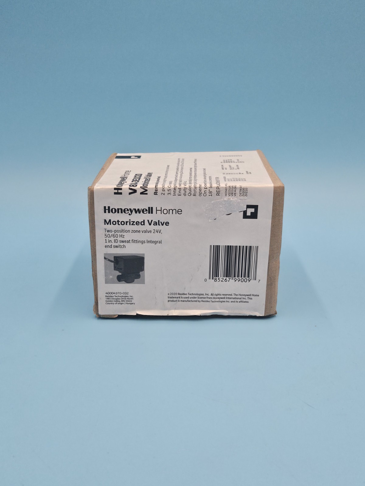 Honeywell V8043E1020 Zone Valve 1″ Sweat 24V 50/60Hz