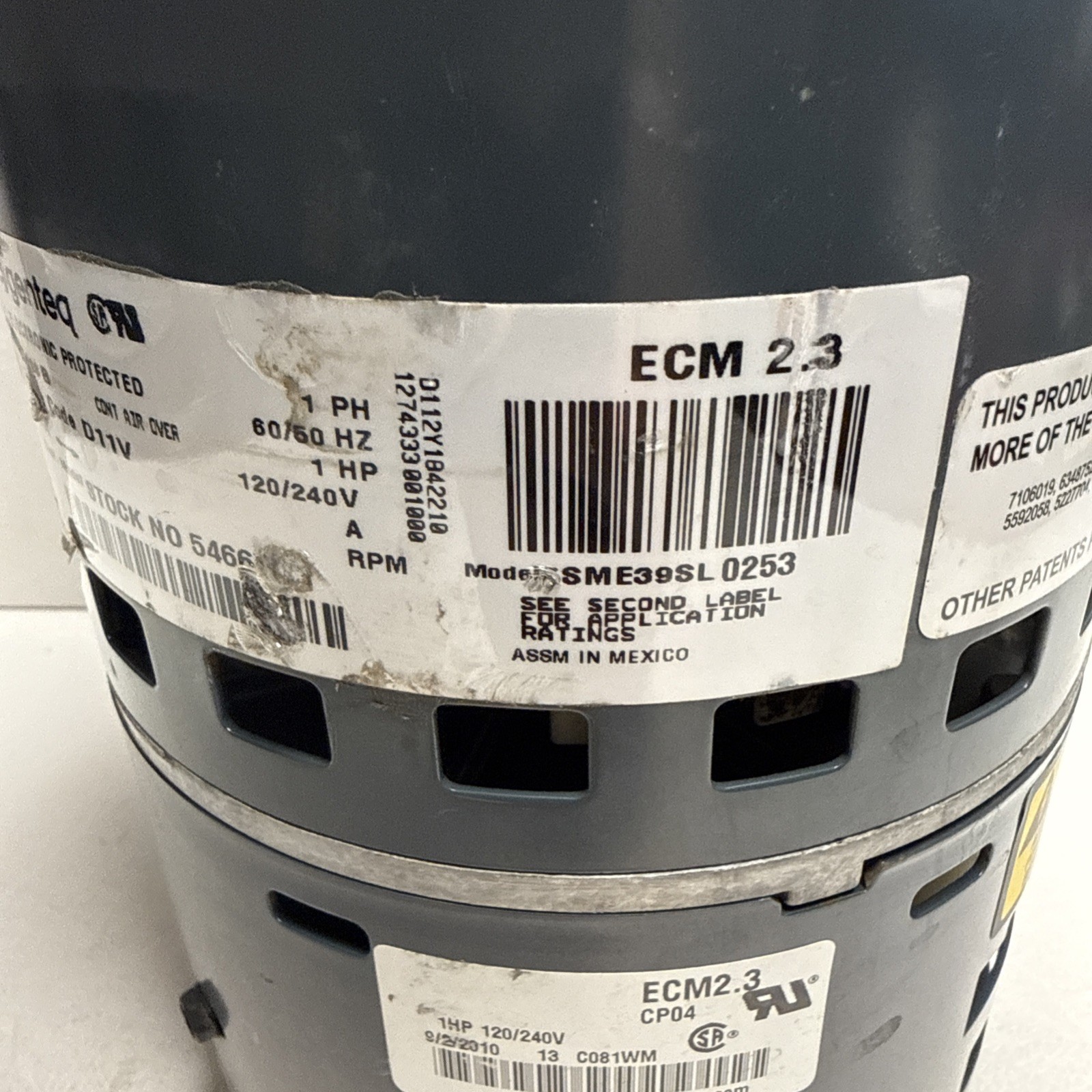 Genteq 5SME39SL0253 ECM 2.3 CP04 Rotation CCW D341314P03