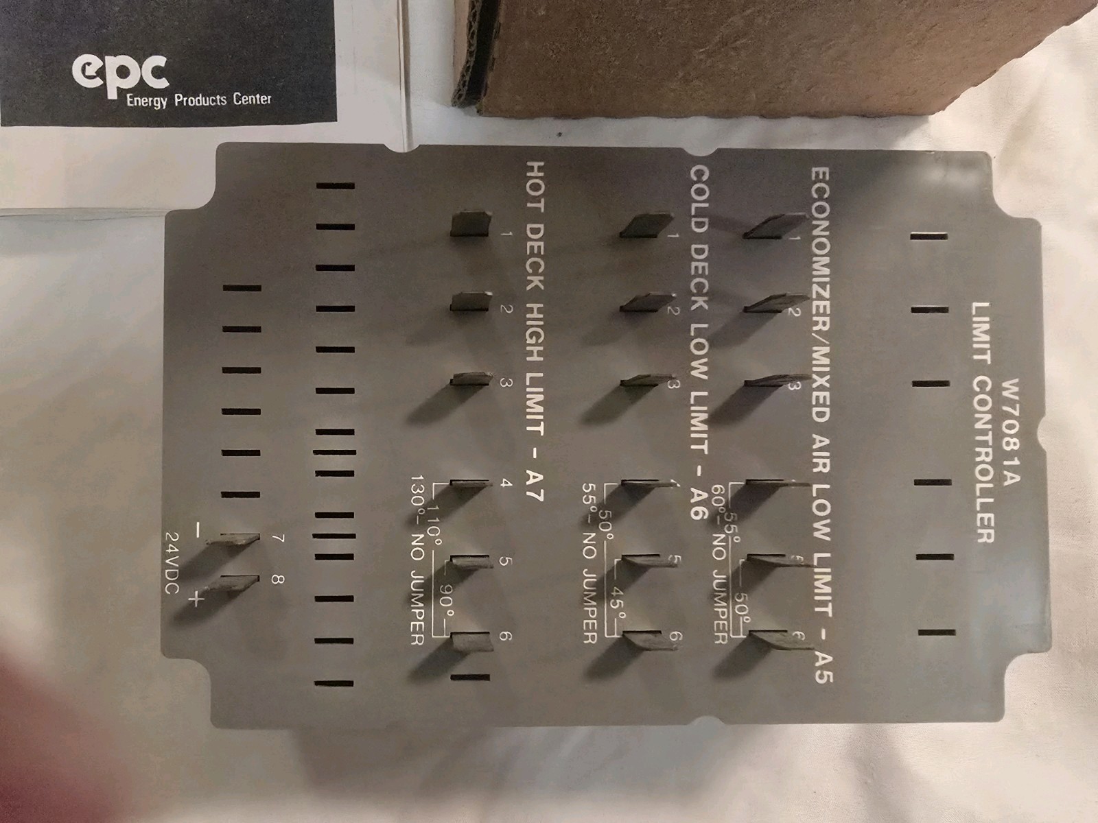 Honeywell W7081A1015 W7081A Limit Controller Mixed Air/Economizer 24 VDC