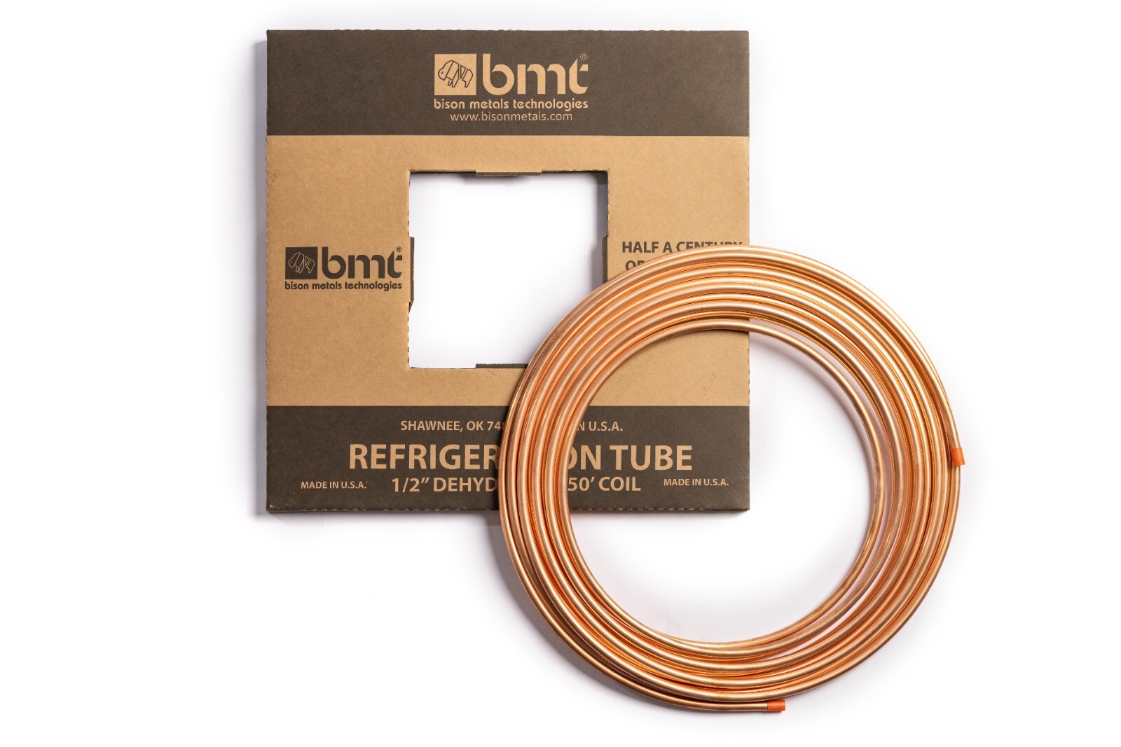1/2″ OD X 50 FT ACR Soft Copper Refrigeration Tubing MADE IN USA