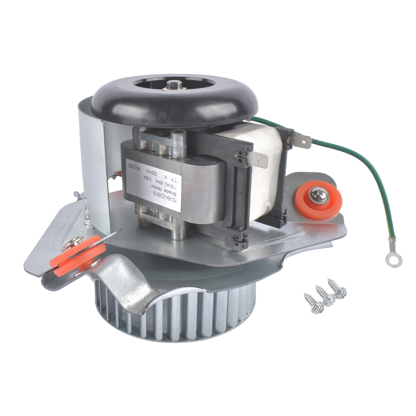 1x Exhaust Motor Assembly Silver 115 V 60 Hz 3000 RPM Fits for Carrier Furnaces