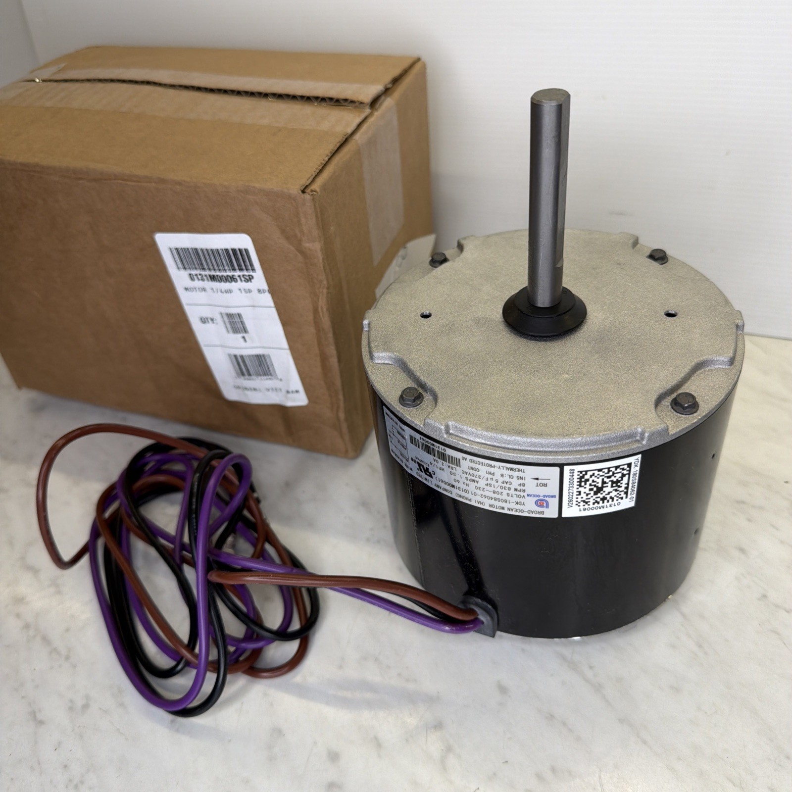 0131M00061SP 1/4HP 1 Speed Condenser Fan Motor For Goodman Amana 208/230V