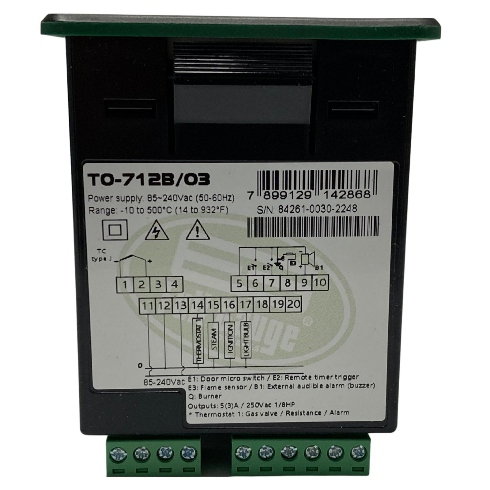 Full Gauge Oven Thermostat Timer 85-265V 50/60Hz Thermon for Gas, Electric or Wo