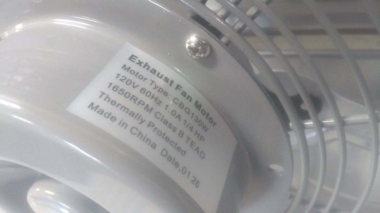 Canarm GSF3-20A 20 In Blade Diameter 1/4 HP 120VAC Galvanized Shutter Fan