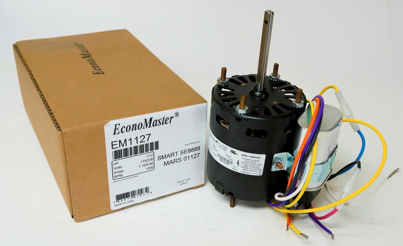 Refrigeration Motor for Bohn 25309101 Fasco D1127 Evaporator Fan