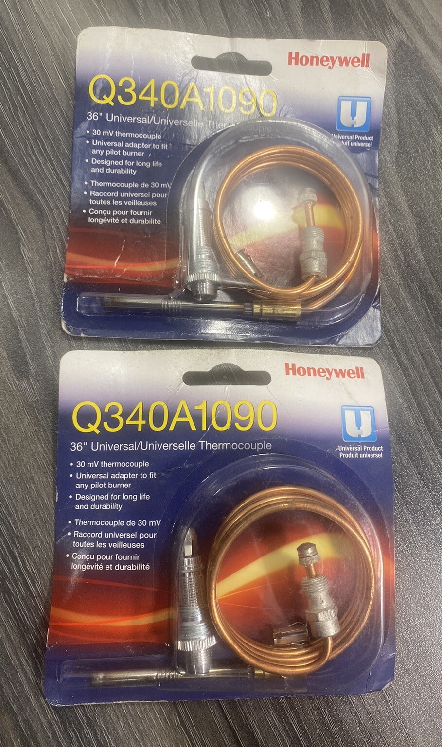 Honeywell Q340A1090 36″ Universal Thermocouple 30 MILLIVOLT ***Lot of 2***