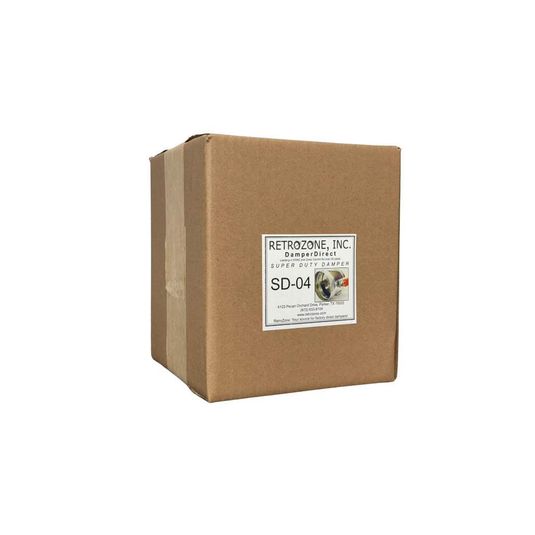 SD 4″ Belimo 3 wire Motorized 24v round zone control damper