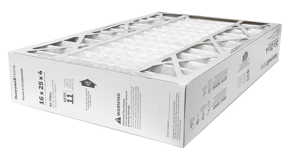 Honeywell Fc100A1029 2 – 16 X 25 X 4 Pleated Air Filter Merv 11 Bundle Same Day