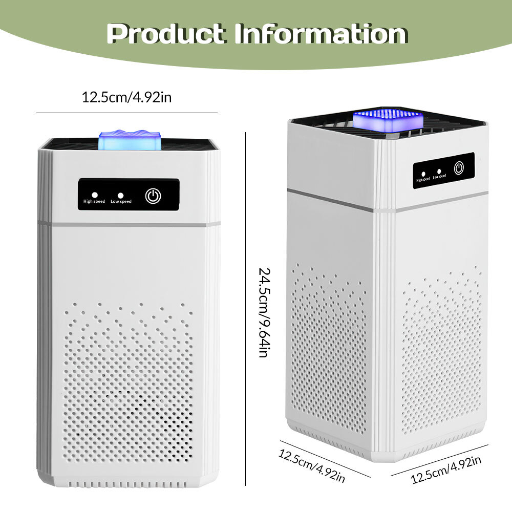 Air Purifier Freshener Cleaner Odor Pet Dander Dust Eliminator for Large Room US