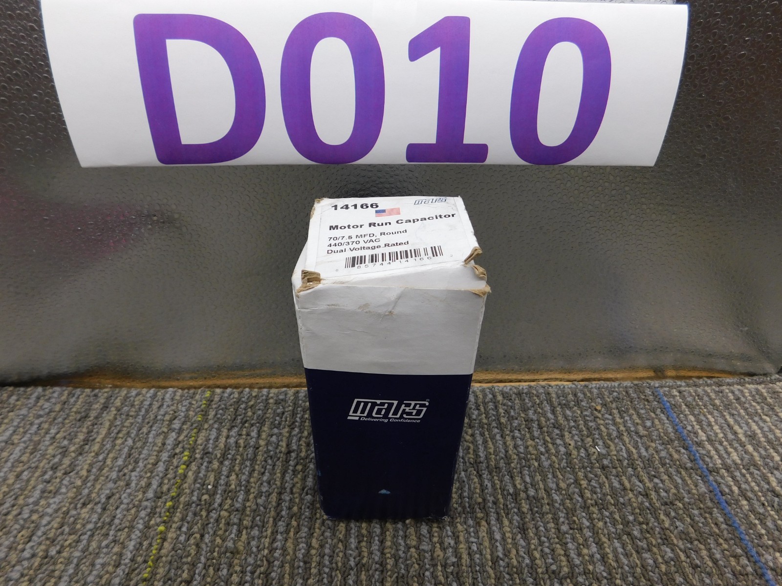 New 14166 – Mars OEM Replacement Run Capacitor 440/370 VAC 70/7.5 MFD Round