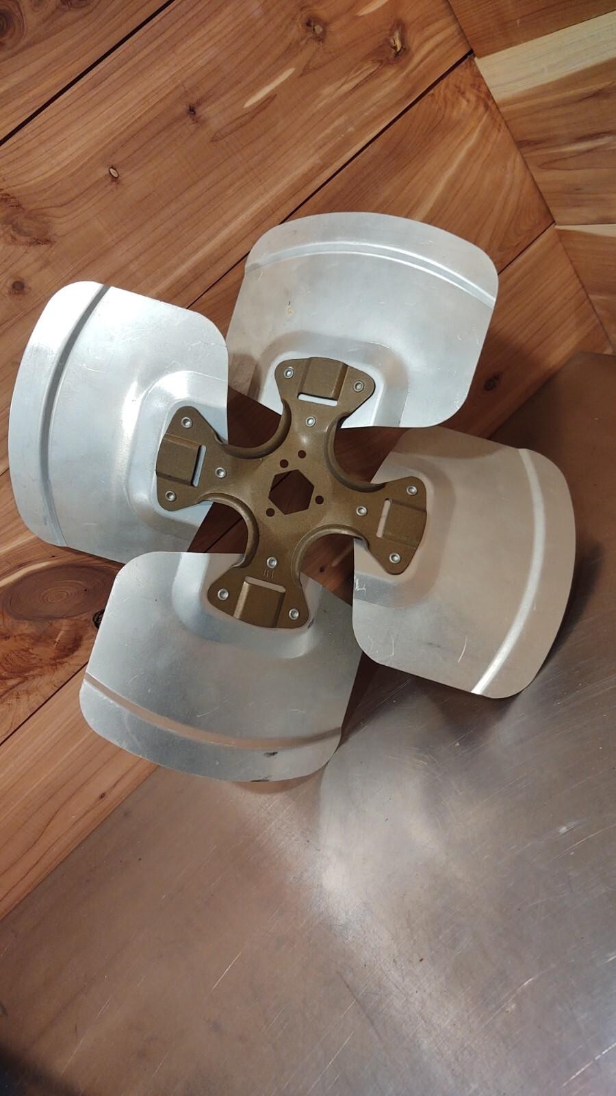 Fan Blade, 14″ Dia, 4-Blade, 23 Degree Pitch, Interchangeable Hub, CCW 64389