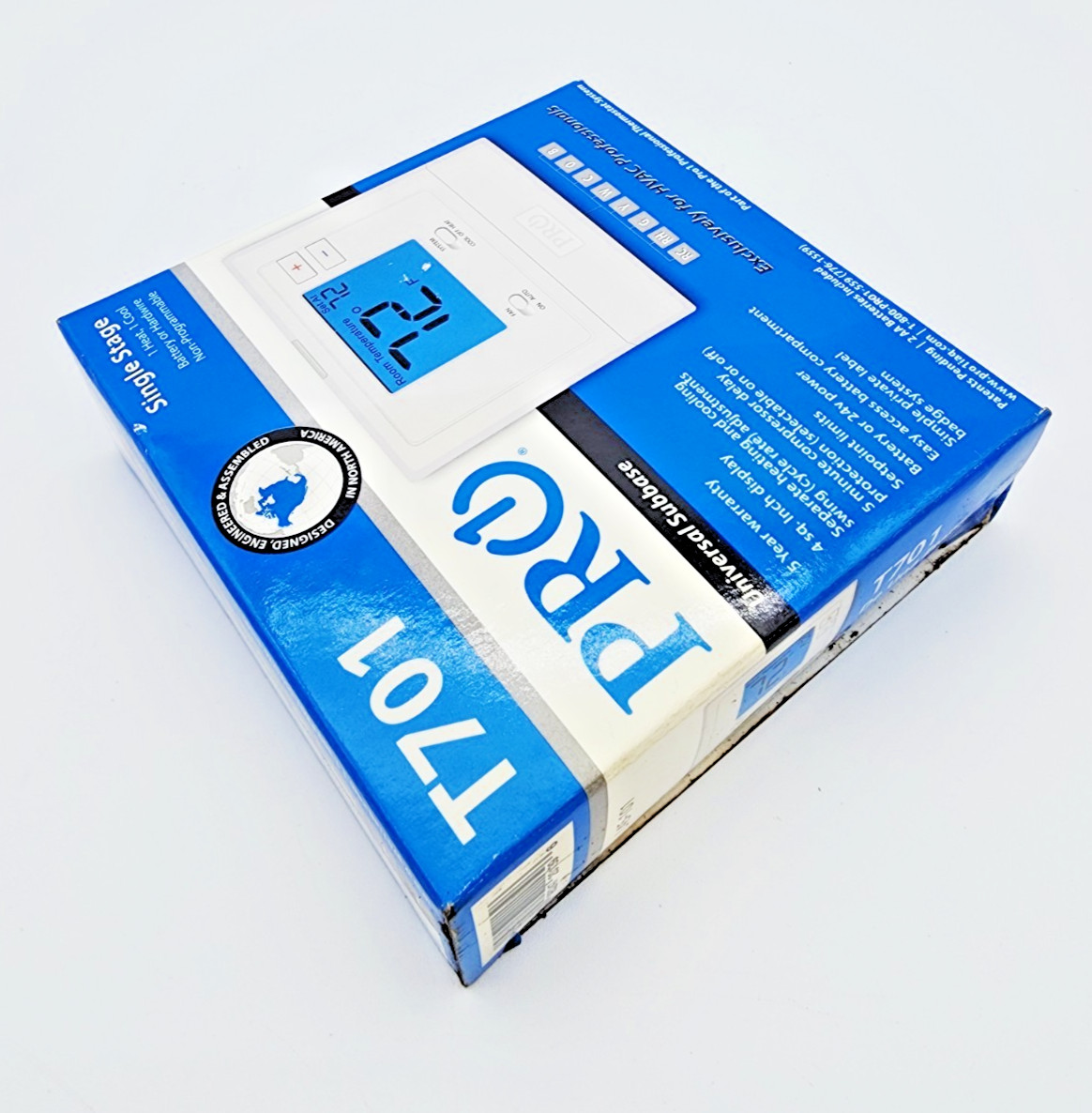PRO1 IAQ T701 Thermostat Single Stage 1 Heat/1 Cool NIB Non-Programmable
