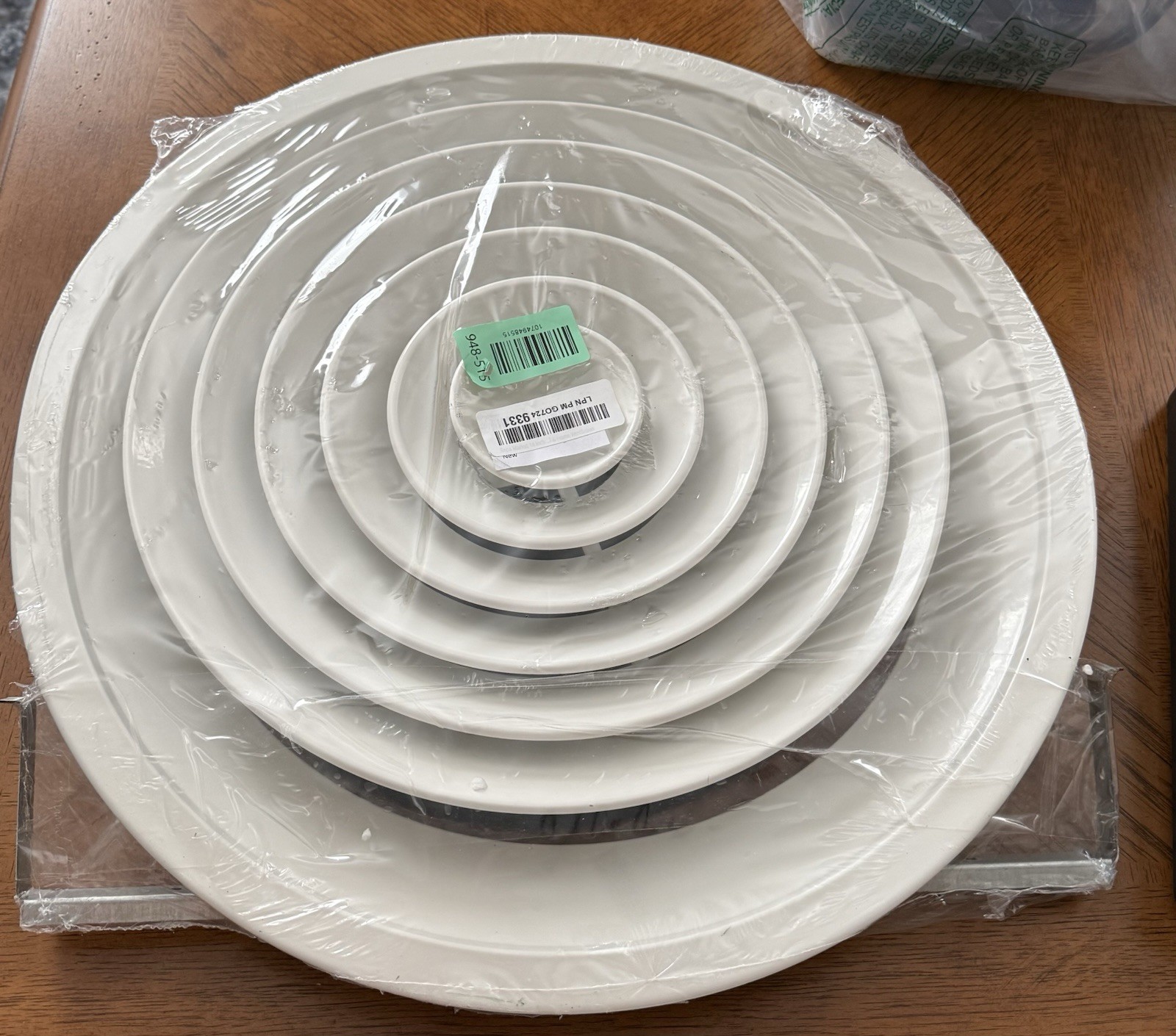 14″ Round Aluminum Ceiling Diffuser White HVAC Vent Cover Multi-Direction Supply