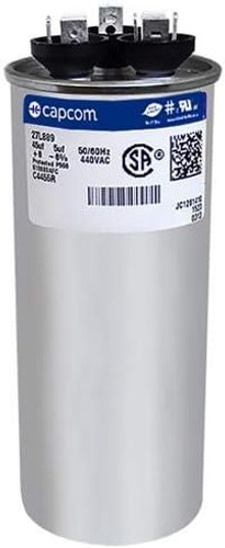 GE / Genteq 27L889 97F9851 – 45 + 5 uf MFD 440 Volt VAC Genteq Replacement Ro…