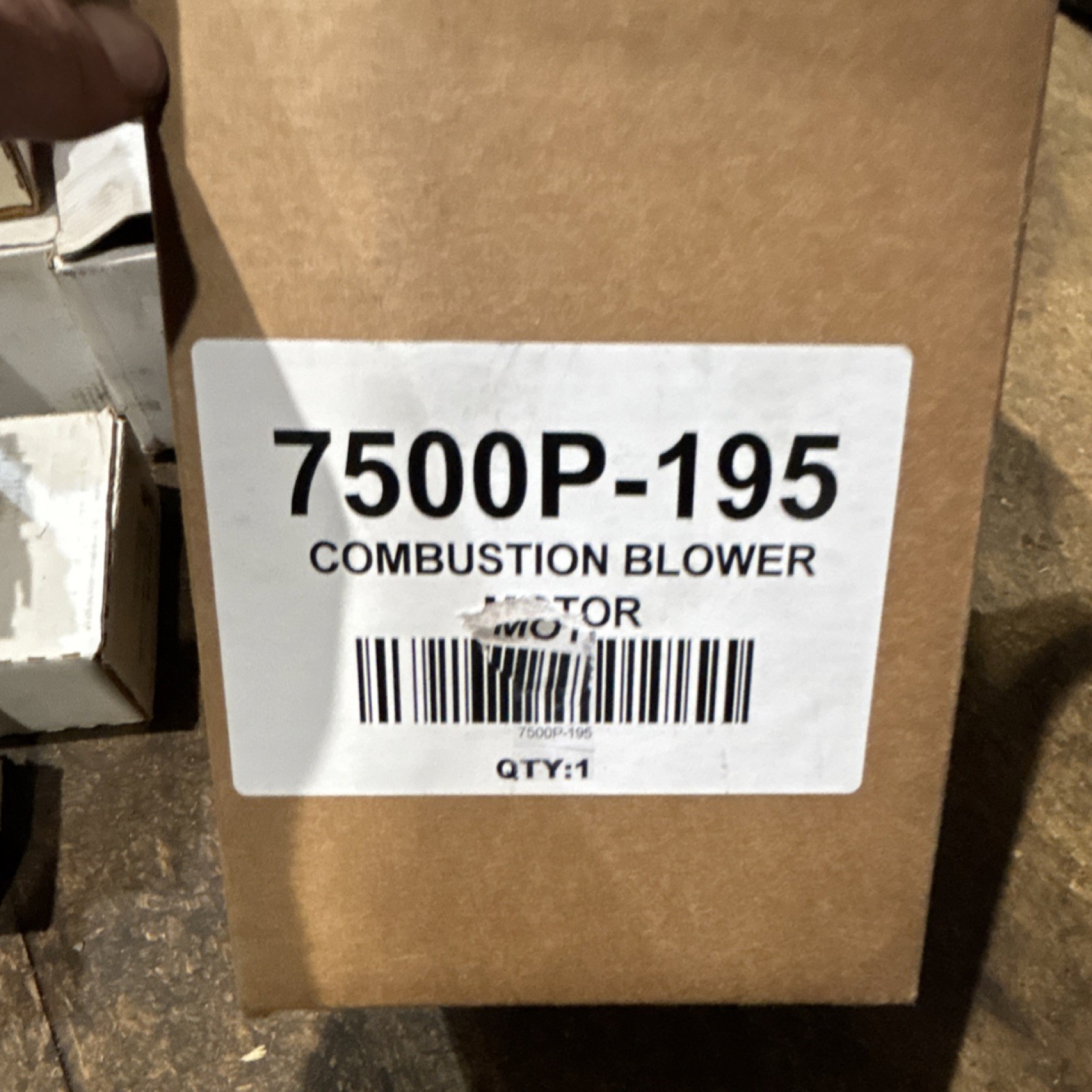 EMC FIME PX118 007 01 7500P-195 Combustion Blower Motor 120V 1 Phase Aluminum