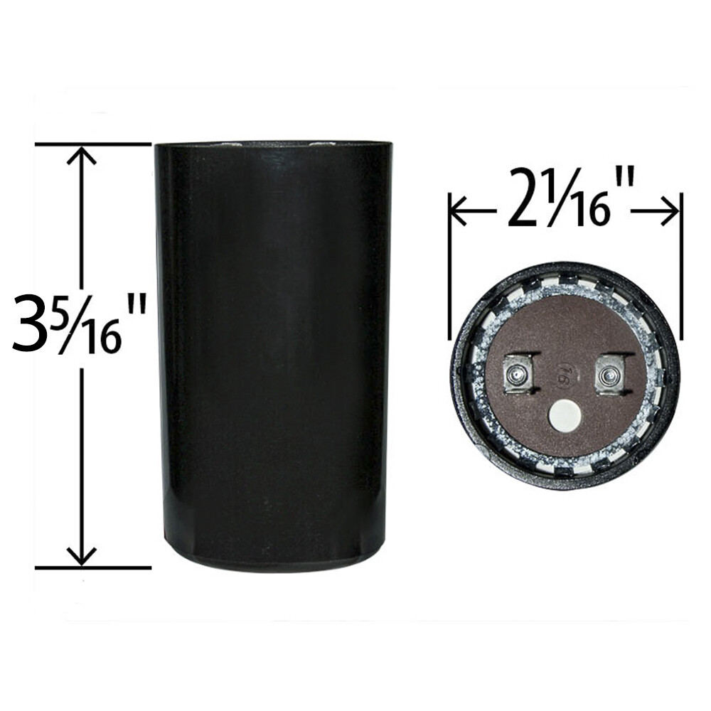 (2) PACK , 270-324 uF x 220 250 VAC BMI Motor Start Capacitor # 092A270B250CD6A