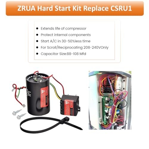 Hard Start Kit for Air Conditioner – Long Term Replace Compressor Saver Capacito